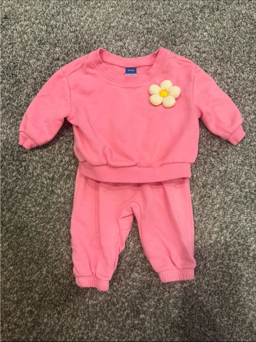 Pink Set with Flower Accent